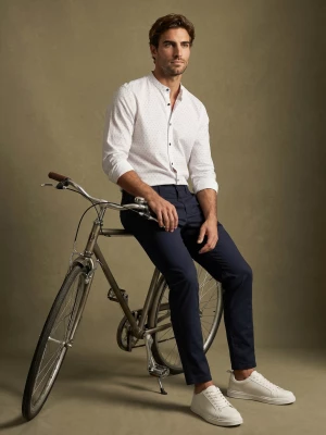 Obrázek produktu Sinsay - Vzorovaná košile slim fit - bílá