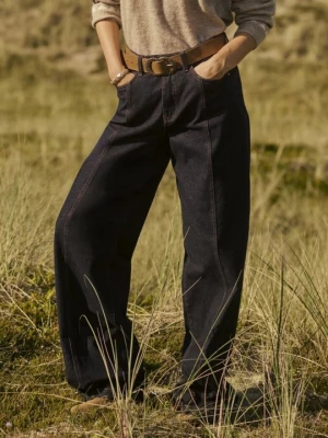 Obrázek produktu Široké džíny Cream modrý denim