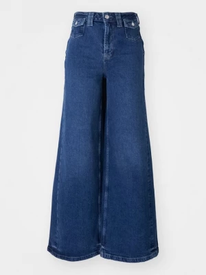 Obrázek produktu Široké džíny Free People tmavomodrý denim