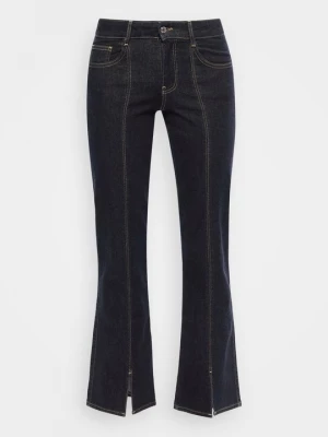 Obrázek produktu Široké džíny Gina Tricot tmavomodrý denim