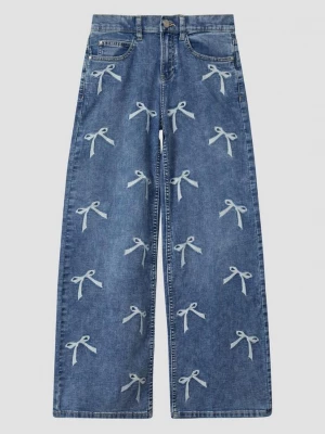 Obrázek produktu Široké džíny s výšivkou / regular fit / mid rise s.Oliver modrá