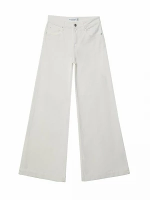 Obrázek produktu Široké džíny Stradivarius béžová