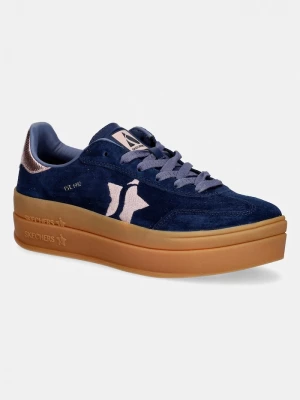 Obrázek produktu Skechers ACADEMY HI-ELEVATED sneakersové boty dámské nubukové námořnická modř