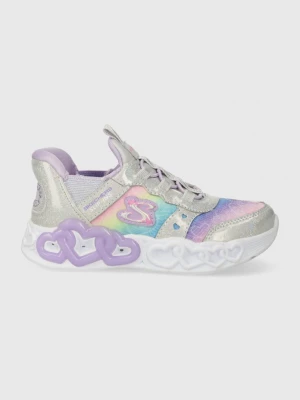 Obrázek produktu Skechers Dětské sneakers boty Skechers INFINITE HEART LIGHTS ETERNAL SHIMMER stříbrná