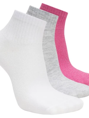 Obrázek produktu Skechers Dívky 3 Pack Quarter Crew ponožky v Fialový, Velikost Malý