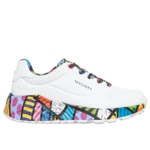 Obrázek produktu Skechers Dívky Britto: UNO Lite - Britto Landscape Shoes v Bílá, Pratelné v pračce