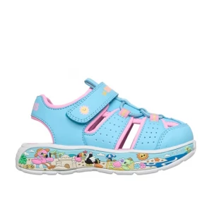 Obrázek produktu Skechers Dívky Play Scene Splash - Ocean Walk Shoes v Modrý / Růžový, Pratelné v pračce