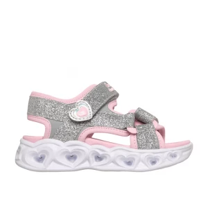 Obrázek produktu Skechers Dívky S-Lights: Heart Lights sandály - Sugar Sparks v Stříbrná / Růžový