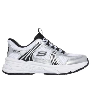 Obrázek produktu Skechers Dívky Slip-ins: Retro-Graph - Classic Kicks Shoes v Bílý / Černá / Stříbrný, Pratelné v pračce