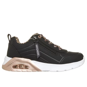 Obrázek produktu Skechers Dívky UNO Lite 2.0 - Leopard Stride Shoes v Černá, Pratelné v pračce