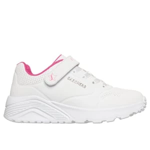Obrázek produktu Skechers Dívky UNO Lite - Star Icon Shoes v Bílý/Sytě Růžová, Pratelné v pračce