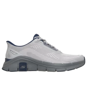 Obrázek produktu Skechers Muži Slip-ins Relaxed Fit: Flex - Zayder Shoes v Sedá / Tmave Modrá, Vegan, Pratelné v pračce