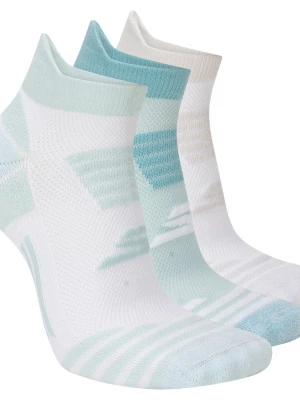 Obrázek produktu Skechers Ženy 3 Pack Women's Performance Stripe Low Cut Running Heel Tab ponožky v Tyrkysová, Velikost Poloviční