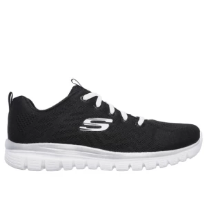 Obrázek produktu Skechers Ženy Graceful - Get Connected Shoes v Černá / Bílý, Velikost Wide, Vegan