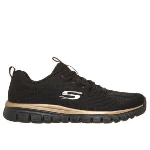 Obrázek produktu Skechers Ženy Graceful - Get Connected Shoes v Černá/Růžové Zlato, Vegan