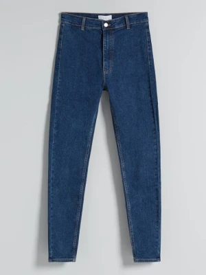 Obrázek produktu Skinny džíny Bershka tmavě modrá