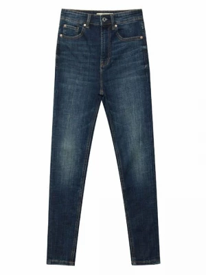 Obrázek produktu Skinny džíny Stradivarius tmavomodrý denim