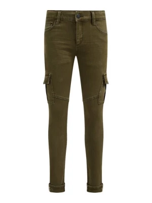 Obrázek produktu Skinny džíny WE Fashion skvrnitě tmavě zelená