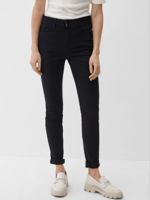Obrázek produktu Slim fit: kalhoty z bavlněného saténu s.Oliver modrá