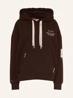 Obrázek produktu Smith & Soul Oversized Mikina S Kapucí tmavě hnědá / růžová / režná