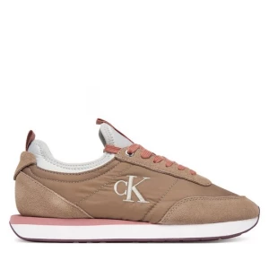 Obrázek produktu Sneakersy Calvin Klein Retro Runner Sock Laceup Mix Mat YW0YW02060 Hnědá