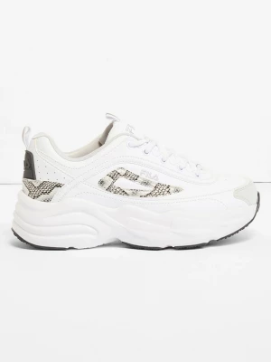 Obrázek produktu Sneakersy Fila chunky, ze wstawką ze wzorem w panterkę BonPrix biały