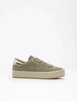 Obrázek produktu Sneakersy Tamaris z podeszwą w optyce plecionki BonPrix zielony