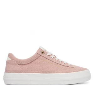Obrázek produktu Sneakersy Tommy Hilfiger Washed Canvas Platform Trainers FW0FW09172 Růžová