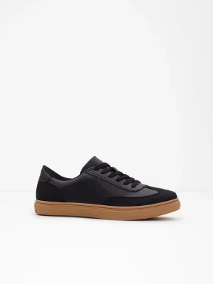 Obrázek produktu Sneakersy w stylu retro BonPrix czarny
