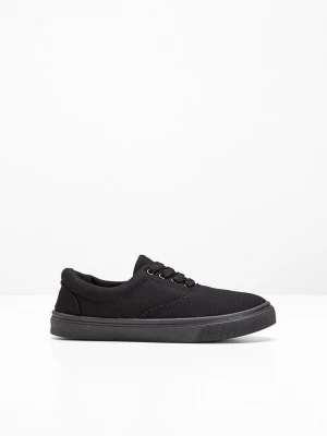 Obrázek produktu Sneakersy z bawełnianego płótna BonPrix czarny