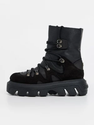 Obrázek produktu Šněrovací kotníkové boty Casadei černá