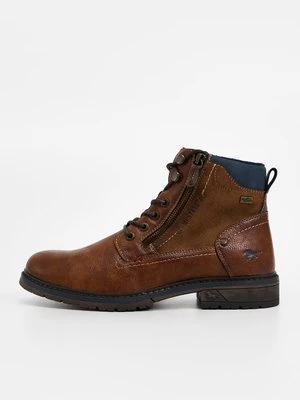Obrázek produktu Šněrovací kotníkové boty Mustang hnědá