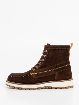 Obrázek produktu Šněrovací kotníkové boty Scotch & Soda hnědá