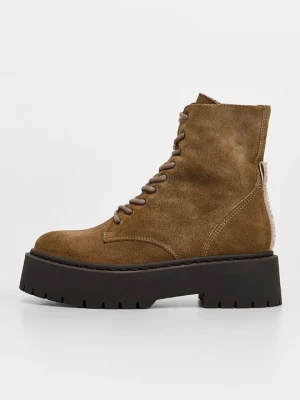 Obrázek produktu Šněrovací kotníkové boty Steve Madden světle hnědá