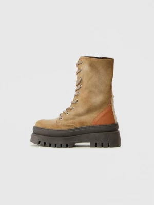 Obrázek produktu Šněrovací kotníkové boty Steve Madden světle hnědošedá