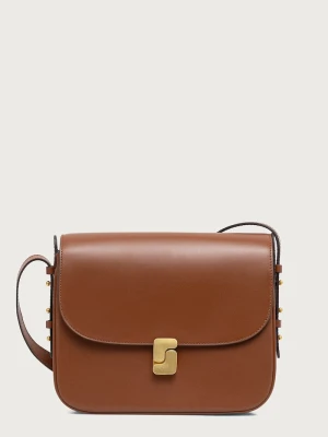 Obrázek produktu Soeur crossbody kabelka dámská kožená BELLISSIMA MAXI hnědá