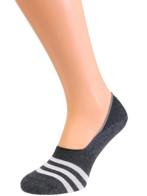 Obrázek produktu Sokisahtel Ponožky 'CARLOS striped footies for men' šedá