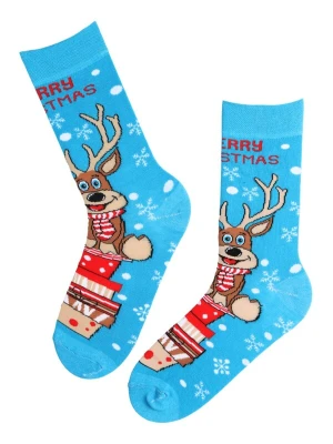 Obrázek produktu Sokisahtel Ponožky 'CHRISTMAS' světlemodrá