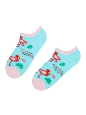 Obrázek produktu Sokisahtel Ponožky 'PINK FLAMINGO' světlemodrá