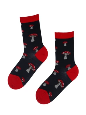 Obrázek produktu Sokisahtel Ponožky 'PUFFBALL merino wool socks with mushroom' mix barev