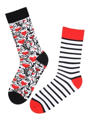 Obrázek produktu Sokisahtel Ponožky 'PURRFECT LOVE cotton socks' mix barev