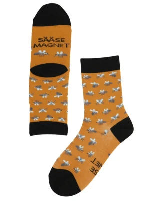 Obrázek produktu Sokisahtel Ponožky 'SÄSEMAGNET cotton socks with a message' žlutá