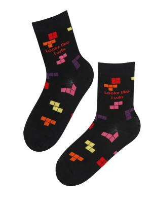 Obrázek produktu Sokisahtel Ponožky 'WINWIN colorful cotton socks' černá