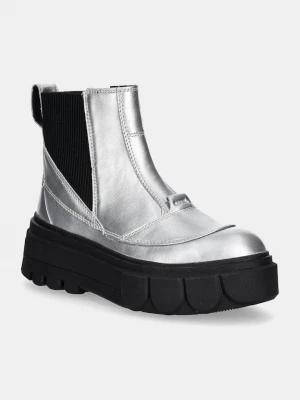 Obrázek produktu Sorel Kožené kotníkové boty Sorel CARIBOU X BOOT CHELSEA W stříbrná