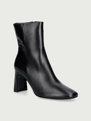Obrázek produktu Souliers Martinez kotníkové boty na sloupku dámské kožené KAROL černá