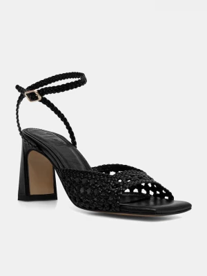 Obrázek produktu Souliers Martinez sandály na sloupku kožené LEA černá