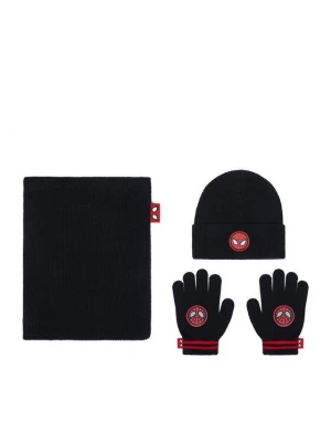 Obrázek produktu Spiderman Set čepice, tunelová šála a rukavice CEO-ACCCS-AW26-309SPRMV Černá