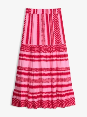 Obrázek produktu Spódnica maxi z lejącej wiskozy BonPrix różowy