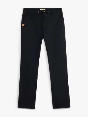 Obrázek produktu Spodnie chinosy, classic fit, ze stretchem i szeroką nogawką, straight BonPrix czarny