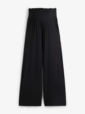 Obrázek produktu Spodnie ciążowe culotte z wiskozy, o kroju loose fit BonPrix czarny